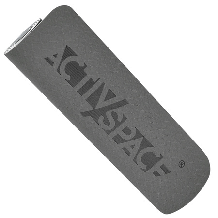 Mata TPE do ćwiczeń fitness jogi karimata - black/grey - 0,6cm
