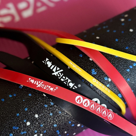 Zestaw 3 gum do ćwiczeń taśmy oporowe lateksowe - power band
