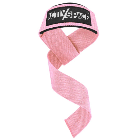 Paski treningowe do martwego ciągu poprawiające chwyt 2 szt - pink