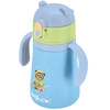 Kubek termiczny bidon dla dzieci ze słomką 360ml - blue