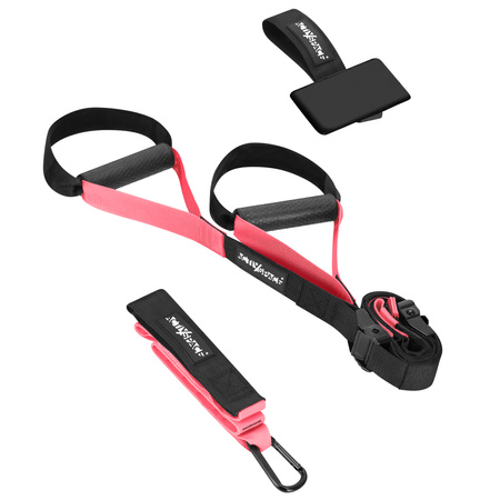 Taśmy crossfit pasy treningowe do ćwiczeń - zestaw pink