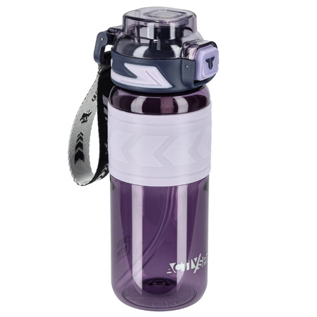 Butelka na wodę tritan 600ml bidon z miarką – purple