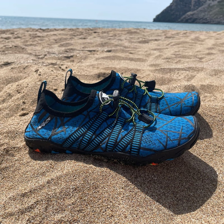Buty do wody pływania wodne na jeżowce plaże sportowe - blue B04