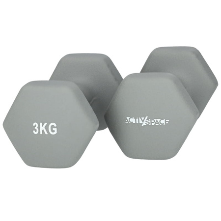 HANTELKI 2x3kg do ćwiczeń - ciężarki neoprenowe