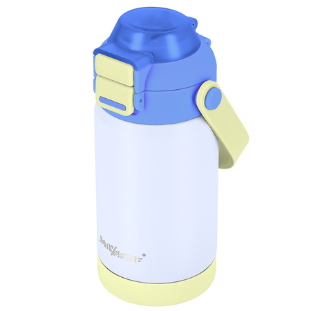 Kubek termiczny bidon dla dzieci ze słomką ustnikiem 360ml – blue