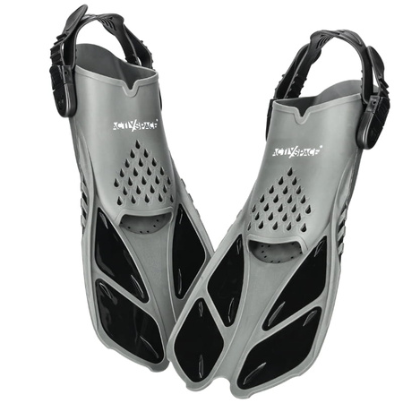 Płetwy do pływania nurkowania regulowane 43/47 - gray/black