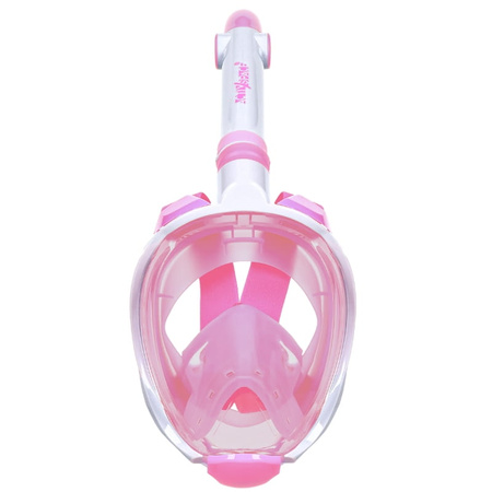 Maska do nurkowania dla dzieci pełnotwarzowa nie paruje - pink