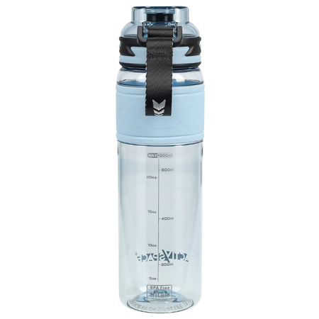 Butelka na wodę tritan 1000ml bidon z miarką – blue