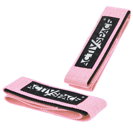 Paski treningowe do martwego ciągu poprawiające chwyt 2 szt - pink