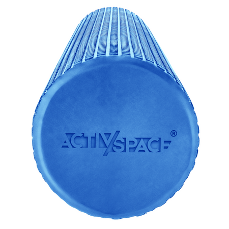Duży roller wałek EVA do masażu pleców ciała z wypustkami 90 cm - blue