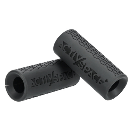 Nakładki na gryf sztangę drążek FAT GRIP 2 szt - black