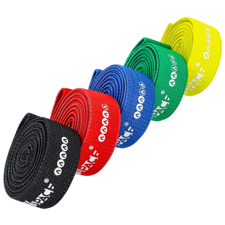 Zestaw 5 gum materiałowych do podciągania crossfit - power band 