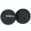 Podwójna piłka lacrosse double ball do masażu - black