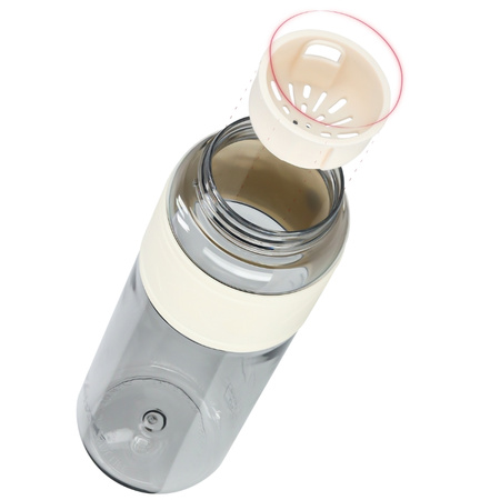 Butelka na wodę tritan 1000ml bidon z miarką – white