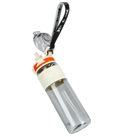 Butelka na wodę tritan 1000ml bidon z miarką – white