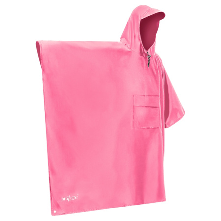 Peleryna przeciwdeszczowa ponczo z kapturem na deszcz wodoodporne – pink