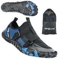 Buty do wody pływania wodne na jeżowce plaże sportowe - black-blue B05