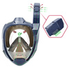 Maska do nurkowania snorkelingu pełnotwarzowa premium - S/M blue M05
