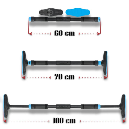 Drążek rozporowy do podciągania regulowany – stalowy - blue