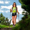 Kijki trekkingowe regulowane black - Carbon