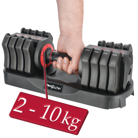 Hantel regulowany do ćwiczeń 10kg – premium