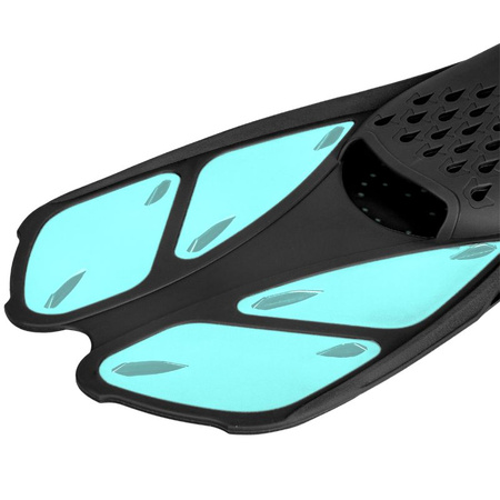 Płetwy do pływania nurkowania regulowane 32/36 - turquoise