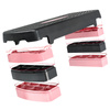 Stepper do ćwiczeń fitness aerobiku 3 stopnie - modułowy - pink