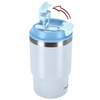 Kubek termiczny ze słomką ustnikiem na kawę herbatę szczelny 480ml - blue
