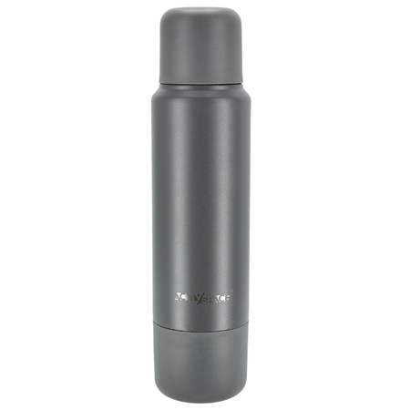 Termos turystyczny próżniowy na kawę herbatę 1200ml stalowy - gray