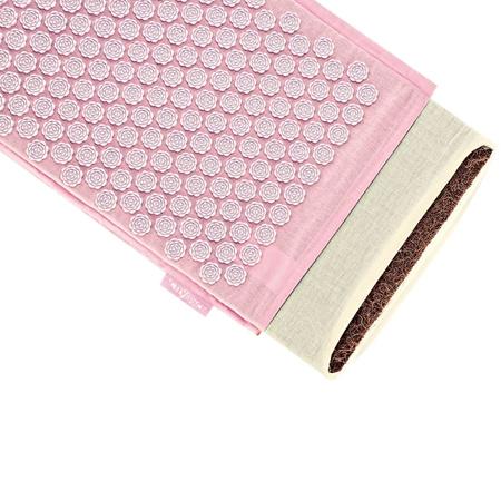 Kokosowa ECO Mata do akupresury - zestaw Pink