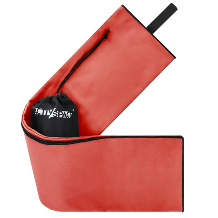 Ręcznik szybkoschnący z mikrofibry 130x75cm mały - red