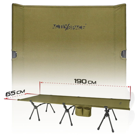 Łóżko polowe turystyczne składane 190x65cm ultralight – premium