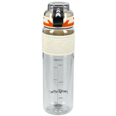 Butelka na wodę tritan 1000ml bidon z miarką – white