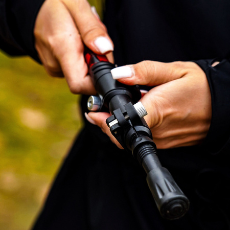 Kijki trekkingowe regulowane red - Standard K02