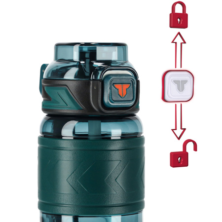 Butelka na wodę tritan 600ml bidon z miarką – green