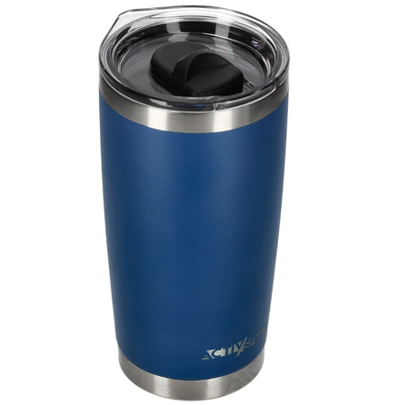 Duży kubek termiczny stalowy 600ml - blue