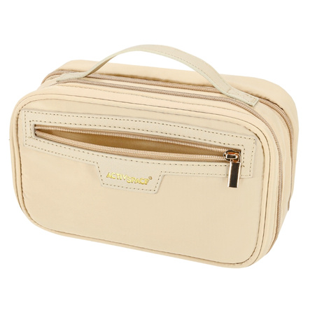 Kosmetyczka podróżna kuferek organizer na kosmetyki – beige