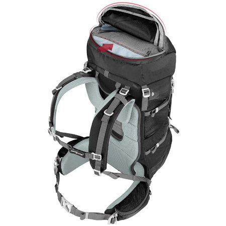 Plecak turystyczny trekkingowy 60l – black P08