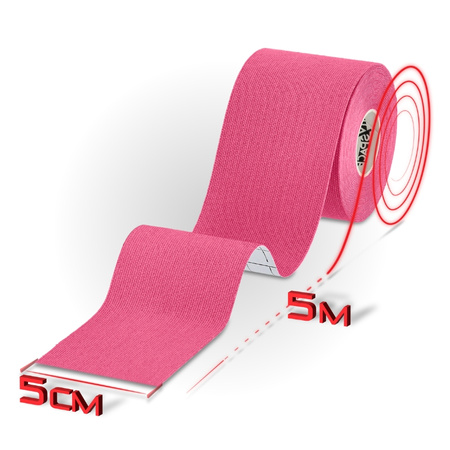 Taśma do tapingu kinezjologiczna tape - pink