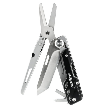 Multitool survivalowy narzędzie wielofunkcyjne 6w1 duży nóż + nożyczki