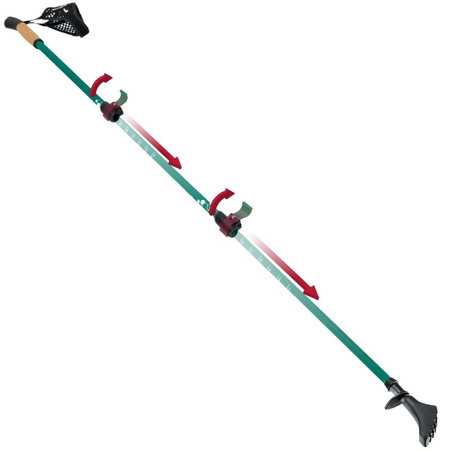 Kije nordic walking kijki składane regulowane do chodzenia teleskopowe – green K09