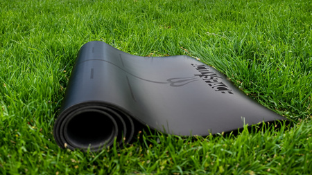 Mata PU antypoślizgowa do ćwiczeń jogi duża karimata – BLACK