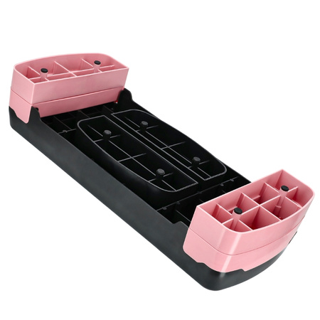 Stepper do ćwiczeń fitness aerobiku 3 stopnie - modułowy - pink
