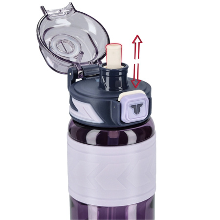 Butelka na wodę tritan 600ml bidon z miarką – purple