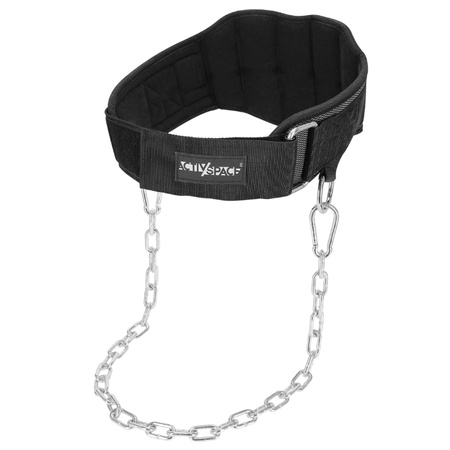 Dip belt pas obciążeniowy mocny z łańcuchem - premium P03