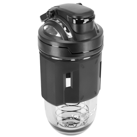 Butelka sportowa tritan shaker do odżywek 700 ml - black