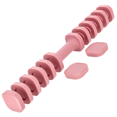 Hantle ciężarki regulowane hantelki do ćwiczeń 4w1 – pink