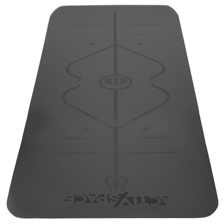 Mata PU antypoślizgowa do ćwiczeń jogi duża karimata – BLACK