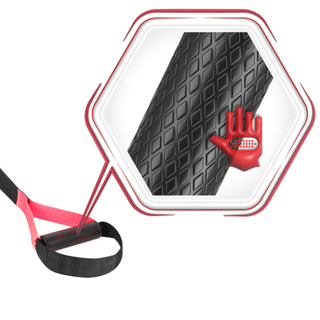 Taśmy crossfit pasy treningowe do ćwiczeń - zestaw pink