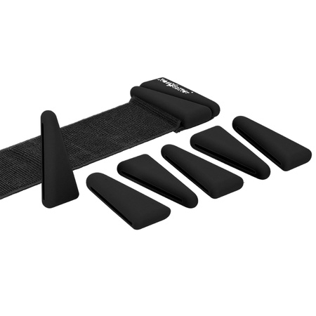 Obciążniki na kostki nadgarstki do ćwiczeń regulowane 2x 0,90 kg – black